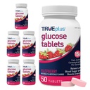 TRUEplus® Glucose Tabletten, Himbeer Flavor - 50 Count (Pack von 6)