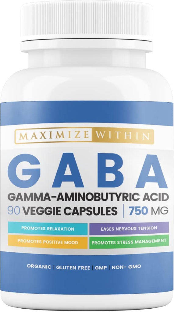 Maximale Slim GABA (Gamma-Aminobuttersäure) 750mg, Neurotransmitter-Unterstützung*