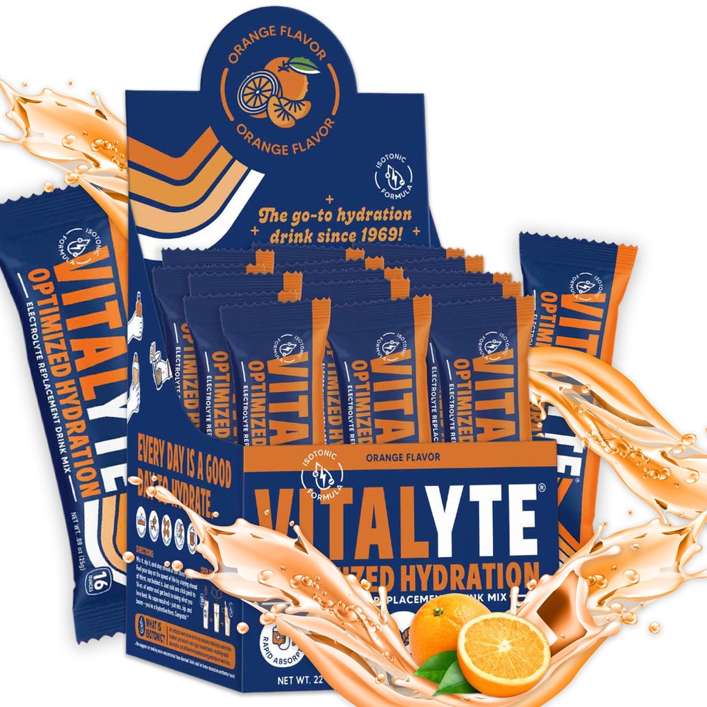 Vitalyte Electrolytes Packets Isotonic Sports Drink | Electrolytes Powder Packets Sport Nutrition Electrolyte Sostituzione Bevande Rilievo Disidratazione