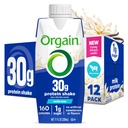 Orgain 30g High Protein Shake, Dairy Isolate Milk Protein, Vanilla Bean, 5g BCAAs, 1g Zucker pro Servierung, Meal Ersatz, bereit zu trinken, Keto Friendly, Gluten-Free 11 Fl Oz (Pack von 12)