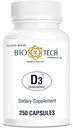 Bio-Tech Pharmacal Vitamine D3 (D3 1k UI, 250 Nombre)