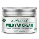 Crème de Yam sauvage pour l'équilibre hormonal, Australie Expert en soins de la peau et boursiers en santé mondiale Ordonnance recommandée - Ménopause et soutien menstruel comme Flash chaud, sueurs nocturnes, humeur instable