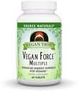 Source Naturelle Vrai végétalien, Force végétalienne Multiple, Formule d'énergie avancée pour les végétaliens* - 60 comprimés