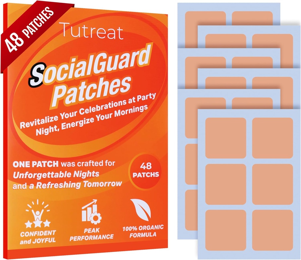 48-Pack SocialGuard Party Erholung Patches: Essential Patch Kit für Weekend Holiday Celebration Nights - Toll für Damen Männer Freunde Familie (1Box)