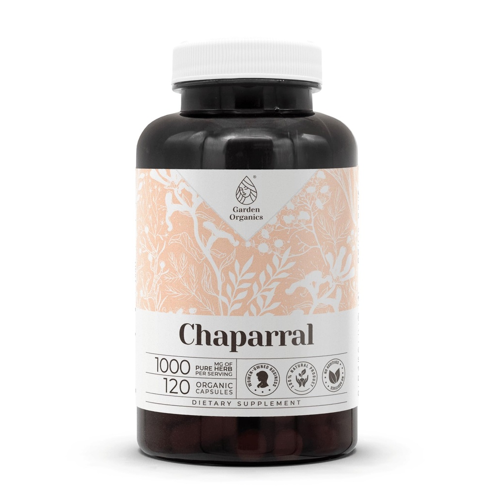 Chaparral 120 capsule | Integratori dietetici di alta potenza | Realizzati con capsule vegetali e Chaparral (Larrea tridentata) Foglia secca e Fiore (120 conte)