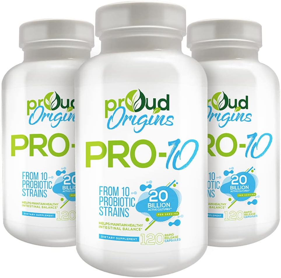 Pro-10, Probiotic 20 miliardi, 120 capsule, Confezione da 3