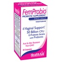 HealthAid FemProbio – Einmal probiotisch mit Prebiotic Fiber | 50 Billion CFU | 30 Vegetarische Kapseln | Säure & Bile Resistant, Lactose, Gluten & GMO-frei
