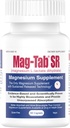 Livraison de lactate de magnésium à libération prolongée pour 10x Meilleure absorption-Mag-Tab SR (libération prolongée) 60 Soutiens de comptage Sommeil, Crampes musculaires, Déficience du magnésium Santé (60)
