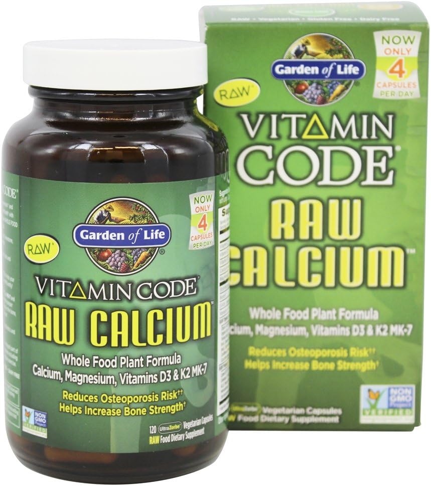 Giardino della Vita, Codice Vitamina, Calcio RAW, 120 Capsule Vegetariani