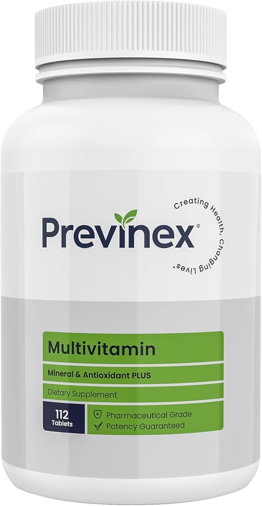 Multivitamin, Mineral & Antioxidant Plus - Multivitamin für Männer & Frauen mit Vitalnährstoffen, Vitamin C & Vitamin D & Vitamin E, 112 Tabletten