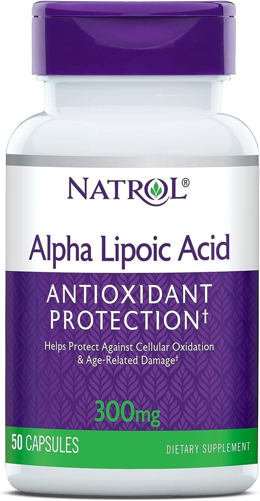 Natrol Alpha Lipoic Acid 300 Milligrams - 50 Caps (Packs of 3)