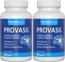 Provasil Brain Ergänzung für Gedächtnis, Fokus, Stimmung & Konzentration | Ginko Leaf Flavonoids, Bacopa Monnieri & Biotin | Verbesserung der mentalen Leistung, Aufmerksamkeit & Kognitive Gesundheit (Pack von 2)