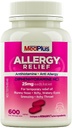 MedPlus Allergy Relief Medicine, 25 mg, 600 Tablets | Diphenhydramine Hcl | Antihistamine | Relief for Indoor & Outdoor Allergies, Pink