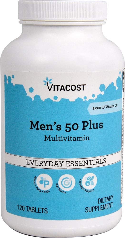Vitacost Herren 50 Plus Multi Vitamin - 120 Tabletten