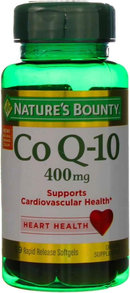 Nature's Bounty Cardio Q10, Co Q-10 400 mg Softgels 39 ea (paquet de 2)