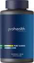 ProHealth Pure Taurine | Support Healthy Aging, Brain and Heart Health, Sports Performance | Antioxidant | 1000 mg per Capsule | Studi clinici, Terzi Parti Testati, 120 Capsule Vegetariani