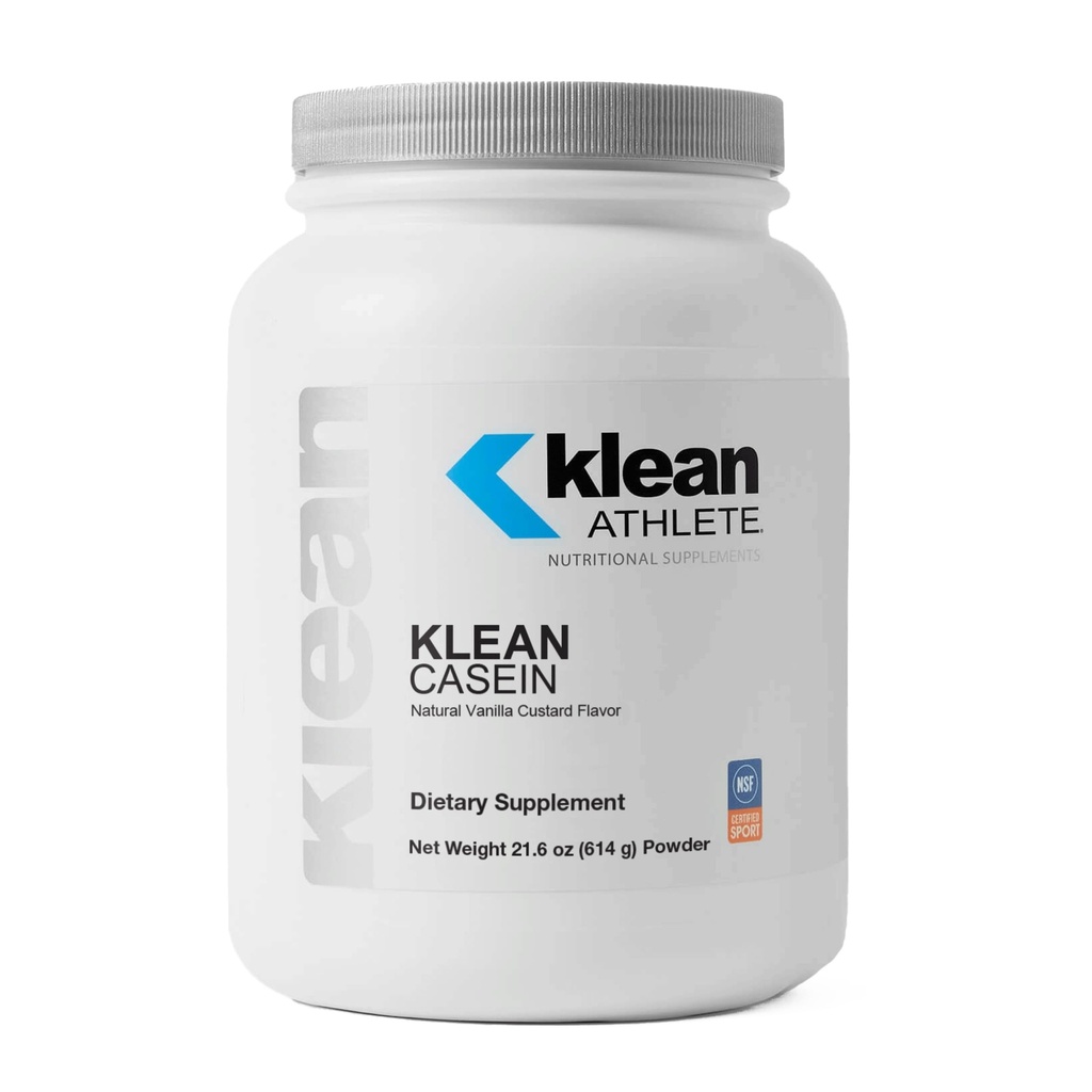 Klean Athlète , Klean Casein Protein , conçu pour aider à la récupération et réduire la décomposition musculaire.* , NSF certifié pour le sport , 21.6 Ounces , Vanille naturelle Custard Flavor