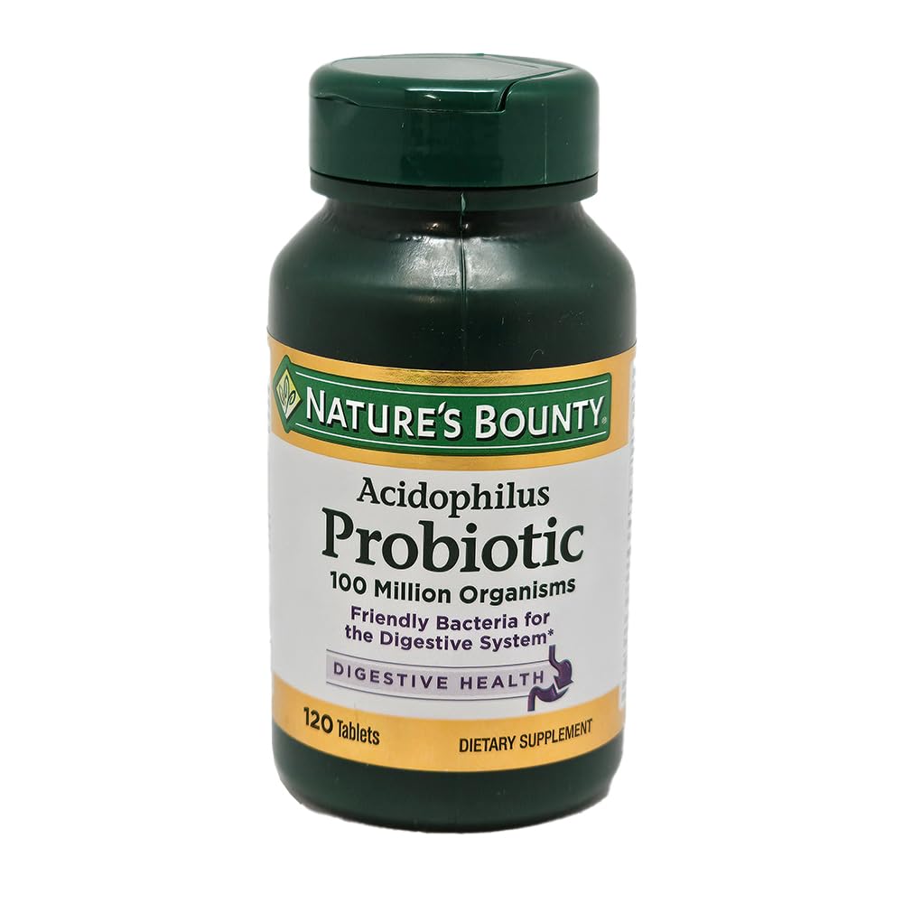 Comprimés Acidophilus Probiotique Bounty de Nature, 120 comprimés