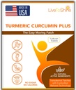 Live To Shine Curcumin Curcumin Patches thématiques pour les hommes et les femmes - 30 Jours d'approvisionnement – USA Made