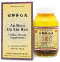 an-Shen Bu-Xin Wan - Supplément à base de plantes spiritueuses calm Teapills 480 ct (32 portions) - Soutient l'équilibre d'humeur, le sommeil sain, le système nerveux et vasculaire