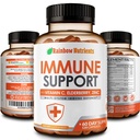 10 in 1 Immune Support Supplement (No Fillers) | Vitamin C, Zinc, Elderberry, Echinacea, Turmeric, Probiotics |Immunity Booster for Multi-System Immune Defense, Respiratory & Gut health |60 Day Supply