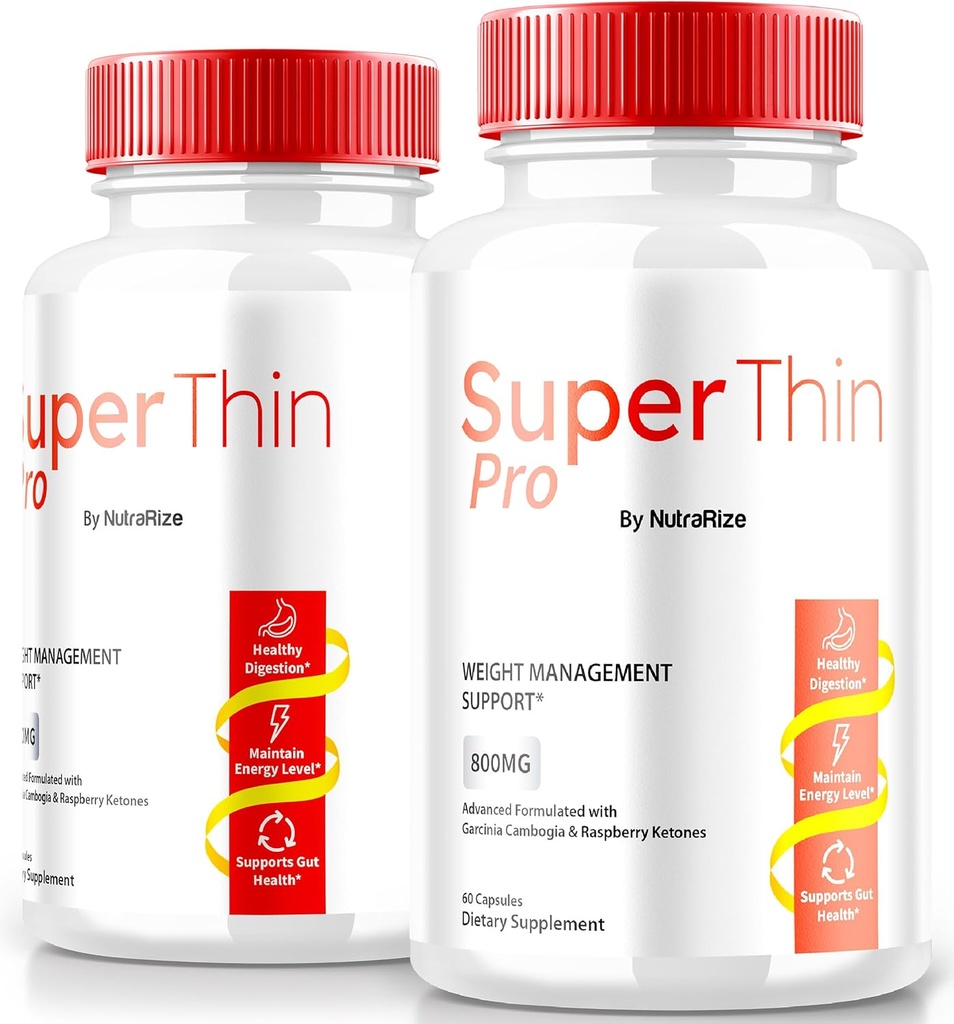 (2 Pack) SuperThin Pro Pillen, Super Thin Pro Weight Loss & Balanced Nutrition, Offizielle Keto Formel, natürliche Ergänzung, um Ihren Körper und allgemeine Gesundheit zu transformieren, SuperThinPro Review (120 Kapseln)