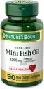 Bounty Mini Fish Oil, 1290mg, 900mg di Omega-3, 90 Softgels