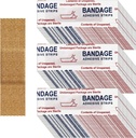 Weewooday 300 Stück Kleine Bandagen - Nasenbandagen, Stoff, Klebstoff, flexibel, atmungsaktiv - 0.34 x 1.6 Zoll