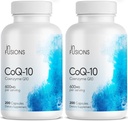 Infusions Concentration maximale Pure CoQ10 600mg 200 Capsules Haute absorption Sans gluten Non-OGM (2)