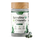 Snap Supplements Organic Spirulina und Chlorella - Proteinreiches blaugrünes Algen-Superfood-Supplement für Energie- und Immununterstützung, 120 vegetarische Kapseln (30 Portionen, 1 Monat Versorgung)