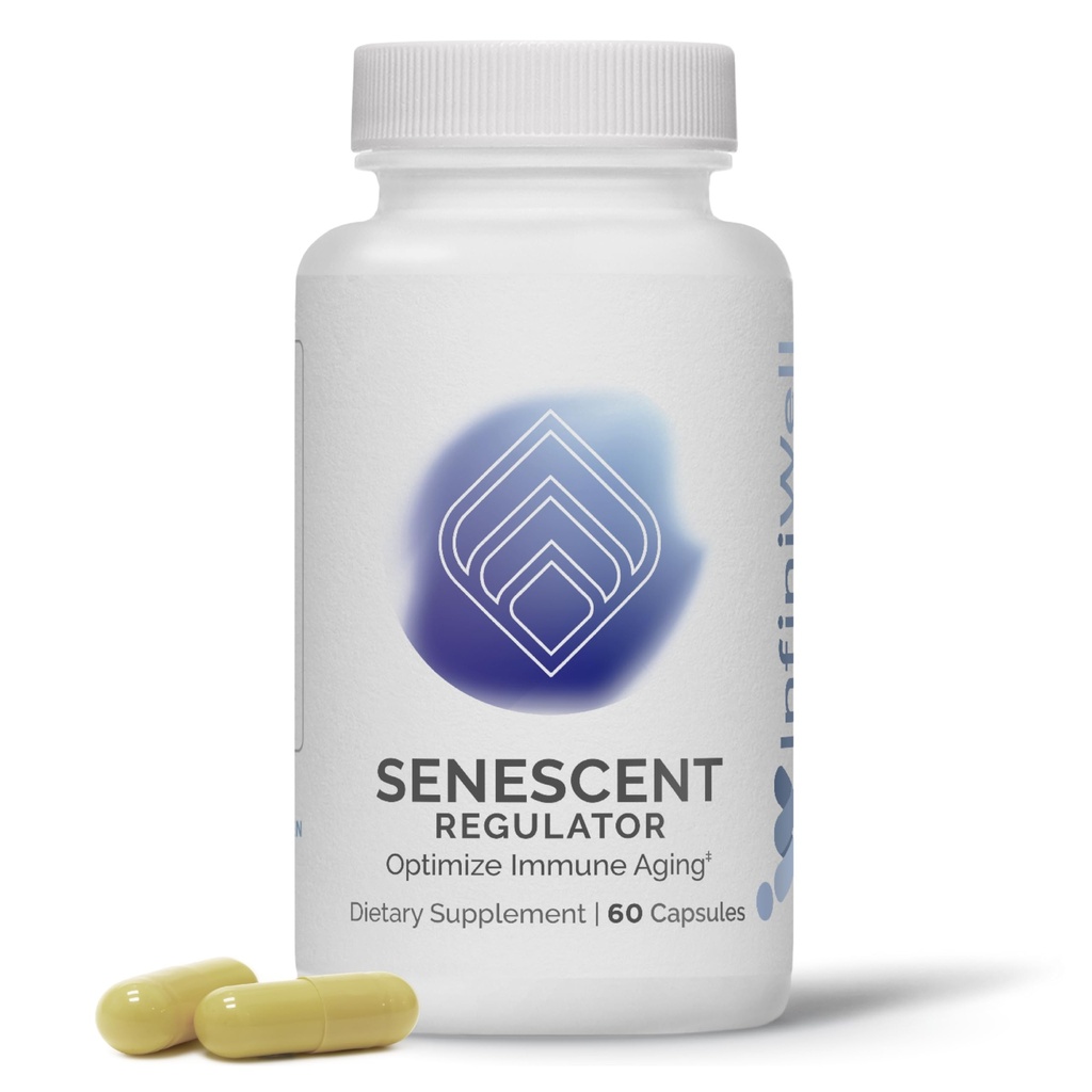 InfiniWell Régulateur Senescent - Supplément curcumin curcumin curcumin curcumin curcumin avec resvératrol et Pterostilbene - Soutenir la santé métabolique et promouvoir une fonction cellulaire jeune et saine (60 capsules)
