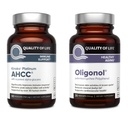 Lebensqualität Kinoko Platinum AHCC 750 mg und Oligonol Lychee Extract - für Immununterstützung, Gesundes Altern