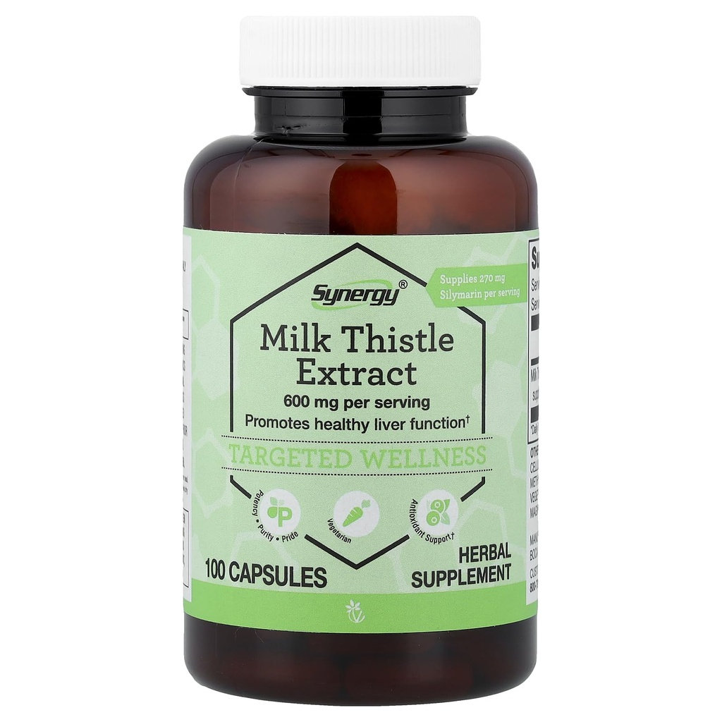 Vitacost Milk Thistle Extract - Standardisiert -- 600 mg pro Portion - 100 Kapseln