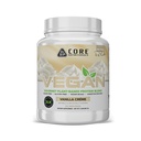 Core Nutritionals Vegan Gourmet Plant Based Protein Blend | mit Vegan BCAAs | Lactose, Soy, Sugar, & Gluten Free | 21g Pea Protein | 2 Pound (Vanilla Cream)