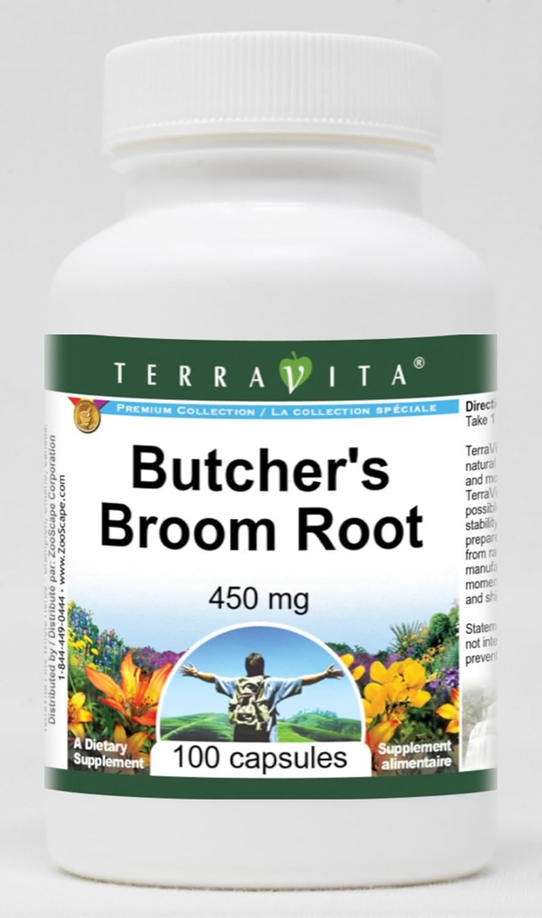 Butcher's Broom Root - 450 mg (100 Kapseln, ZIN: 510880) - 3 Packung