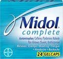 Midol Menstrl Glcap Size 24s Midol Massima resistenza Menstrual completa sollievo del dolore