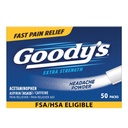 Goody's Schmerzlinderung Pulver, extra Stärke Kopfschmerzen Pulver, 50 ct (Pack von 1)