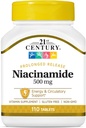 21st Century Niacinamide 500 mg Tablets Prolonged Release - 110 ct, Pack of 2