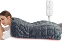 Comodo riscaldatore ponderato Pad 17"×33" per la schiena &amp; Cramps, Extra Large Electric Heat Pad, Compleanno giorni Regali per Mamma Donne Uomo Papà, Full Body Heated Pad, Muscolo più profondo & Dolore