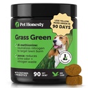 Grass Green Dog Chews - Urine Neutralizer per prato, Dog Pee Grass aiuta Yard Soggiorno Verde Indirizzando i punti brucia con Probiotici & Enzimi (Duck)