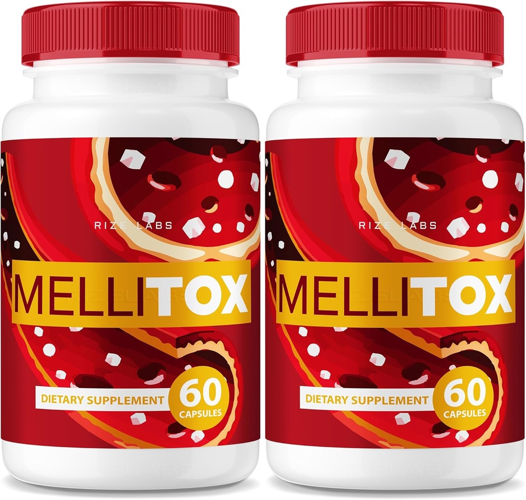 (2 Pack) MelliTox Capsule, MelliTox Supplement Body Detox, MelliTox Formula massima resistenza, MelliTox Pills for Healthy Cells, MelliTox Pastillas Review (120 capsule)