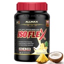 ALLMAX Nutrition ISOFLEX Isolation des protéines de lactosérum, noix de coco aux ananas - 2 lb - 27 grammes de protéines par scoop - Zéro gras et sucre - 99% Sans lactose - Sans gluten et sans soja - Environ 30 portions