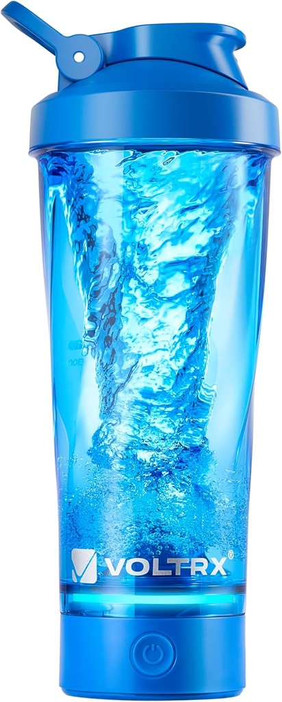 VOLTRX Premium Electric Protein Shaker Bottiglia, realizzata con Tritan - BPA Free - 24 oz Vortex Portable Mixer Cup/USB C Tazze di Shaker ricaricabili per Protein Shakes