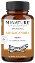 Comprimés Ashwagandha- 90 comprimés, 1000 mg par mi Nature