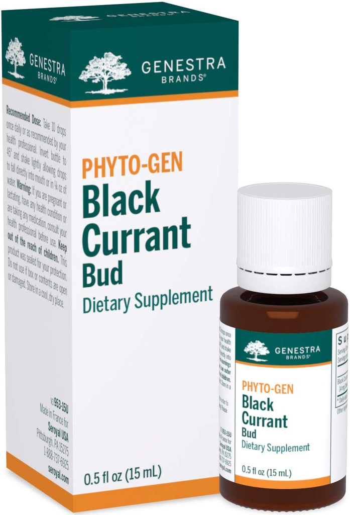 Genestra Brands Black Currant Bud-Supplément à base de plantes 0,5 fl. oz.