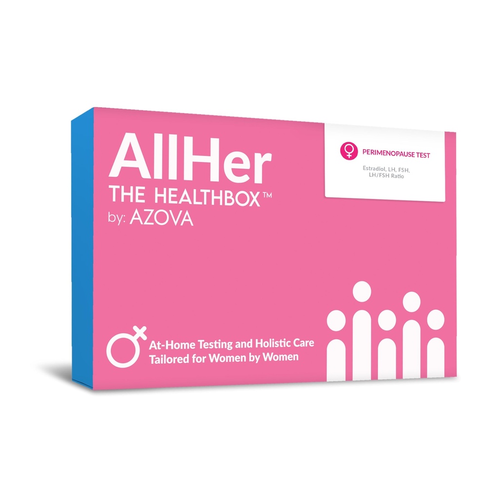AllHer Perimenopause Test Kit | at-Home Frauen Hormon Test | Schnell mit genauen Ergebnissen | Early Peri Menopause Testen Indcator mit detaillierten Bericht | CLIA-Certified | All Her | FSA HSA Eligible