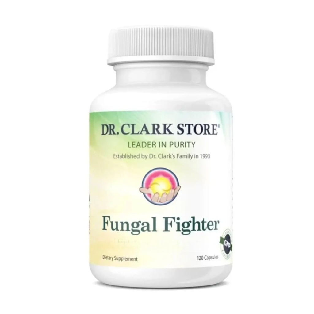 Dr Clark Store Fungal Fighter – 120 capsules, soutient l'équilibre des champignons en santé et le système immunitaire