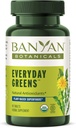 Botanical Banyan Everyday Greens – Compresse Superfood Organiche – Fonte naturale di Vitamine, Minerali e Antiossidanti – Supporta l'Energia Ottica & Salute* – 90 Compresse – Non OGM Sostenibilmente Sorgente Vegan