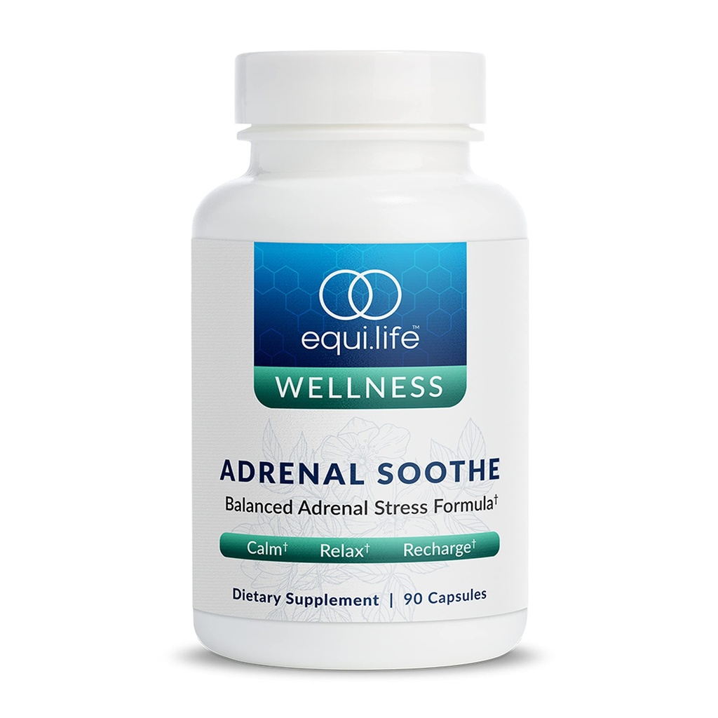 Equilife Kräuter-Supplement mit Ashwagandha und L-Theanine, Entworfen für täglichen Gesamt-Wellness, Ergänzungen für Männer & Frauen, Glutenfrei, Vegan, Dairy Free, Non GMO, 90 Kapseln