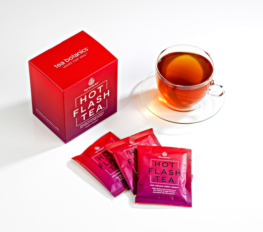HOT Flash Tea – Powerful, Organic, Relief für HOT Flashes & Nacht Sweats hilft Hormon Balance während Menopause* (15 Tage Versorgung)